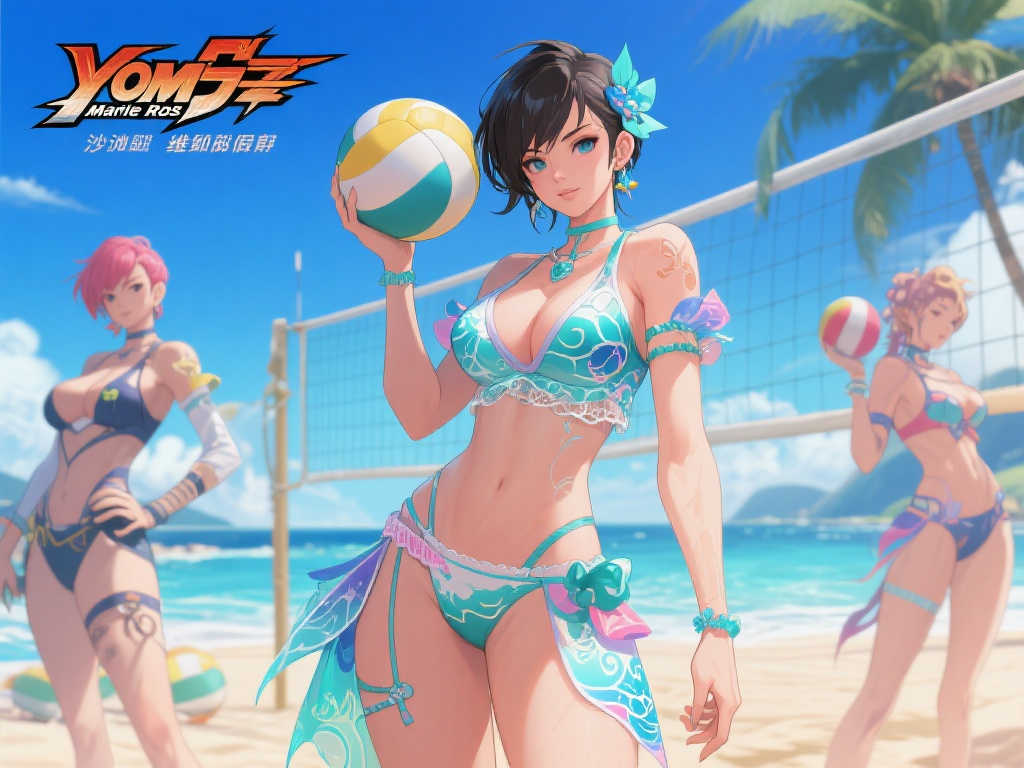 生死格斗:沙滩排球维纳斯假期》携手插画家Yom开启特别联动活动 生死格斗:沙滩排球维纳斯假期》携手插画家Yom开启特别联动活动